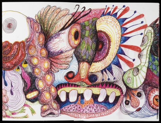 Marcel·lí Antúnez, Dibuix preparatori del projecte al MNAC — Imagen cortesía del MNAC