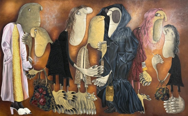 Rafa Macarrón, Sin título, 2026, Óleo sobre lino (226 x 366 cm.) © Estudio Rafa Macarrón — imagen cortesía de Cayón
