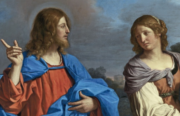 Guercino. Jesús y la samaritana en el pozo, hacia 1640-1641. Museo Nacional Thyssen-Bornemisza, Madrid