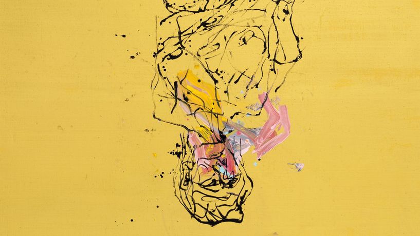 Georg Baselitz, Die goldene Kittelschürze (detail)
