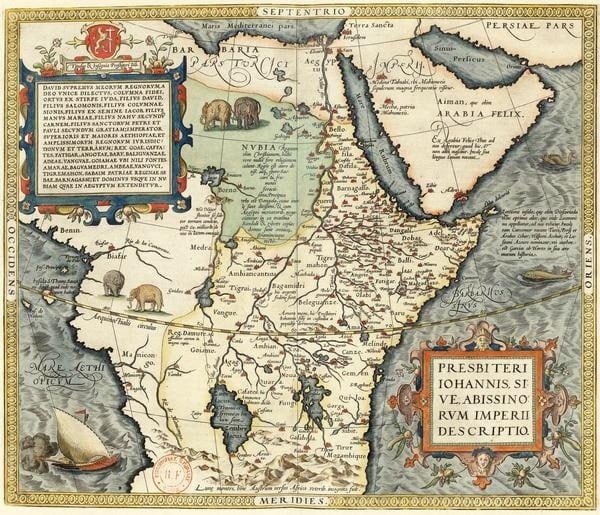 Abraham Ortelius, Presbyteri ioannis imperium