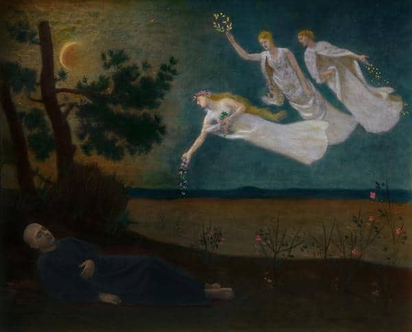 The Dream, self-portrait