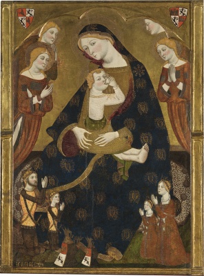 Jaume Serra, Virgen de Tobed, 1359-1362. Temple sobre tabla.