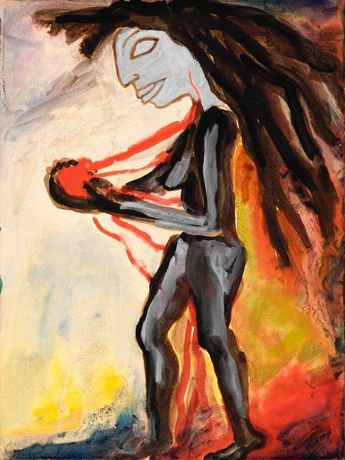 Gabriele Stötzer, dem Herzen Folgen (following the heart), 1986