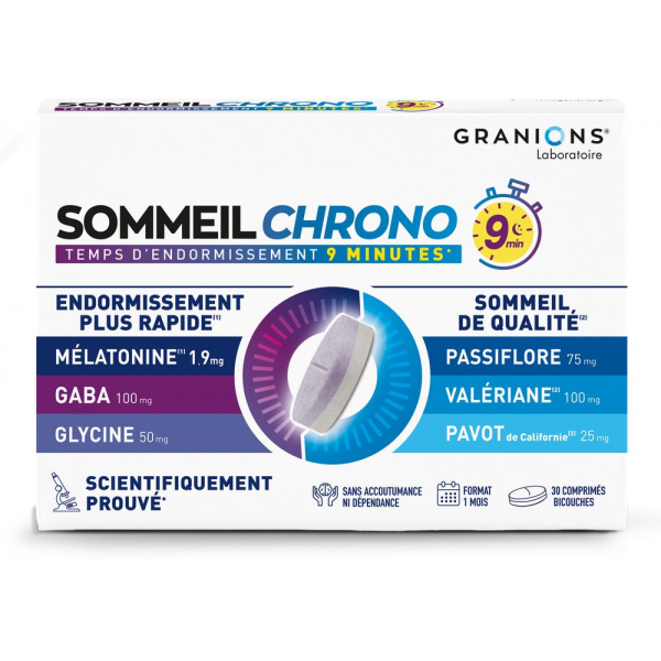 Granions 助眠片（含褪黑素）