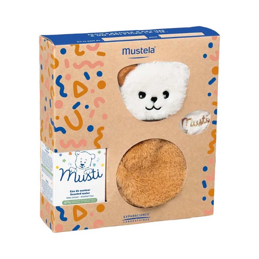 Mustela Musti 礼盒：宝宝香水 50ml + 玩偶