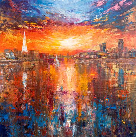 Currents of Light, Original Painting by Paul Kenton