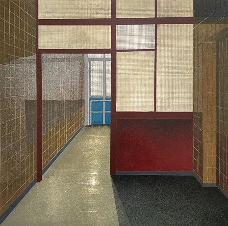 'Out Of The Shadows', Spray paint and oil on gesso panel, Mandy Payne