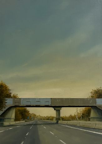 'Golden Hour', oil on cradled panel, Jen Orpin