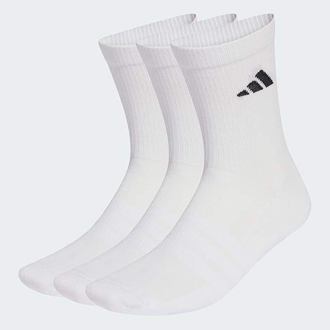 【史低价】adidas运动中筒袜3双装8€收🧦加厚缓震鞋底，舒适透气久穿不累脚！