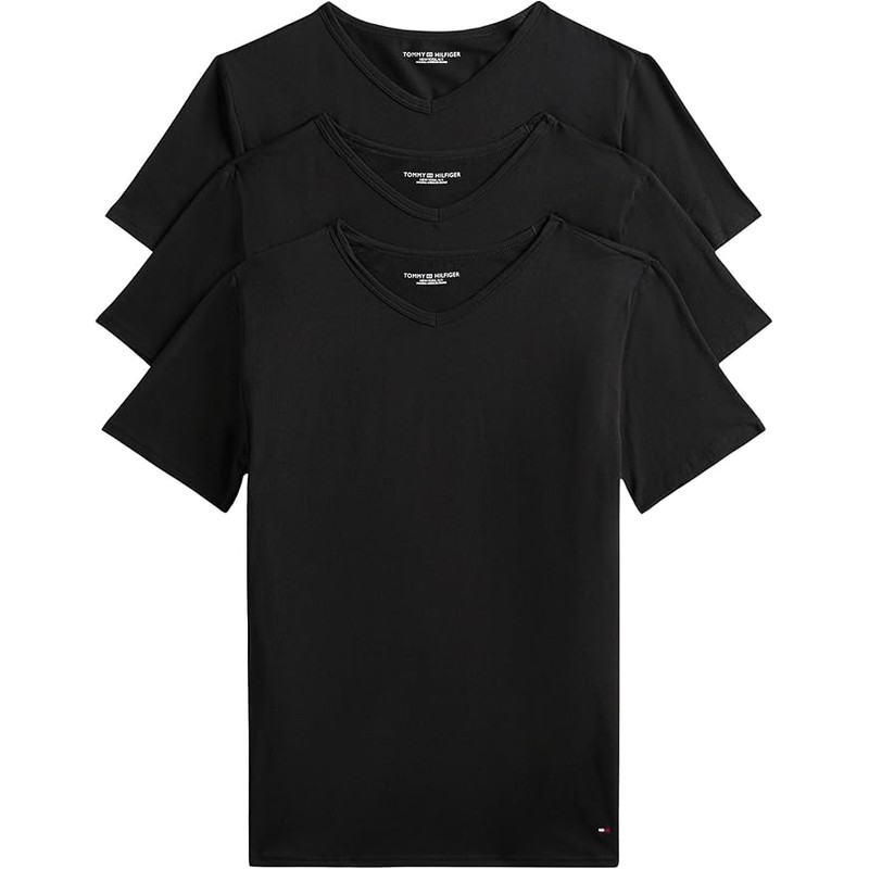Tommy Hilfiger男士V领T恤3件装仅24€👕经典百搭，日常穿搭必备！