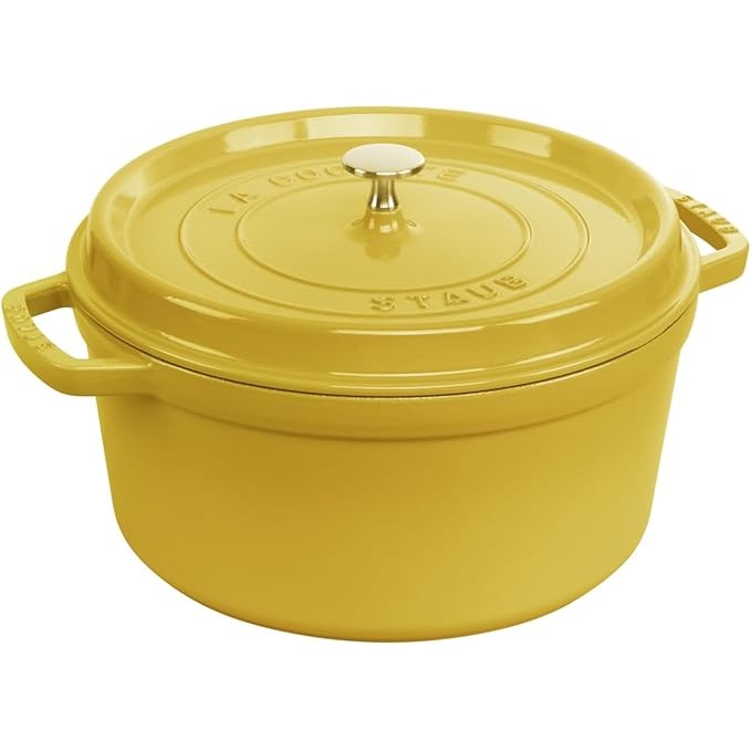 【史低价】STAUB珐琅铸铁锅24cm折后168€🍲锁住鲜味，炖煮焖烧都拿手！