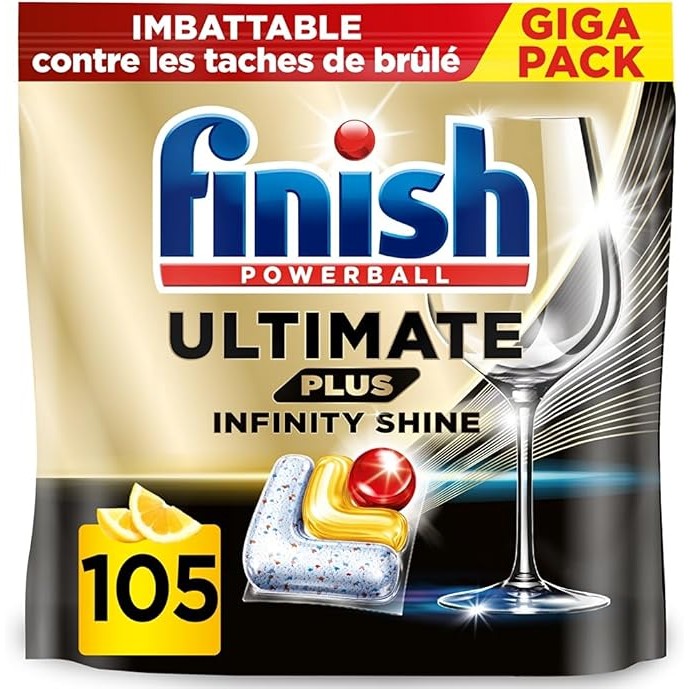 【订阅优惠价】Finish柠檬味Plus洗碗块105粒仅14€🍋强力去污，餐具闪亮无残留！