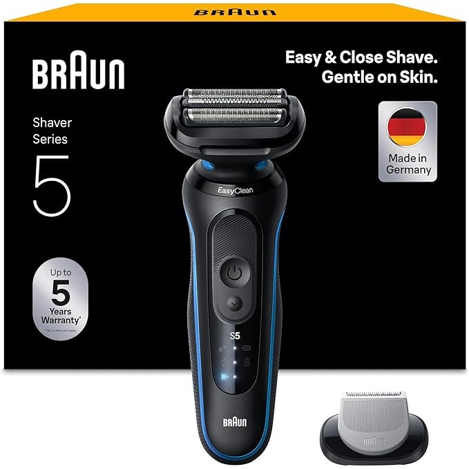 【史低价】博朗Series 5电动剃须刀仅74€🪒高效贴面剃须，温和舒适！