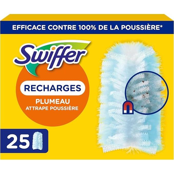 【订阅优惠价】Swiffer除尘掸替换装25只仅9€💨吸附灰尘毛发，清洁角落更轻松！