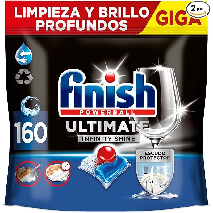 【订阅优惠价】Finish Ultimate洗碗块160粒25€收✨强效去污去油，餐具晶亮无残留！