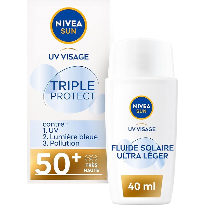 妮维雅SPF50+面部防晒好价9€收☀️玻尿酸配方，清爽保湿日常防晒！