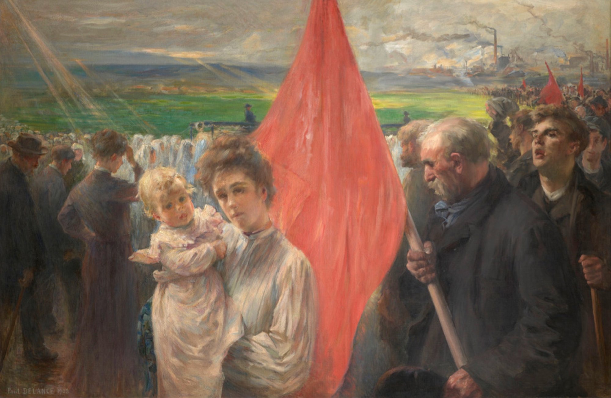 《圣旺游行》Paul Delance,1908年