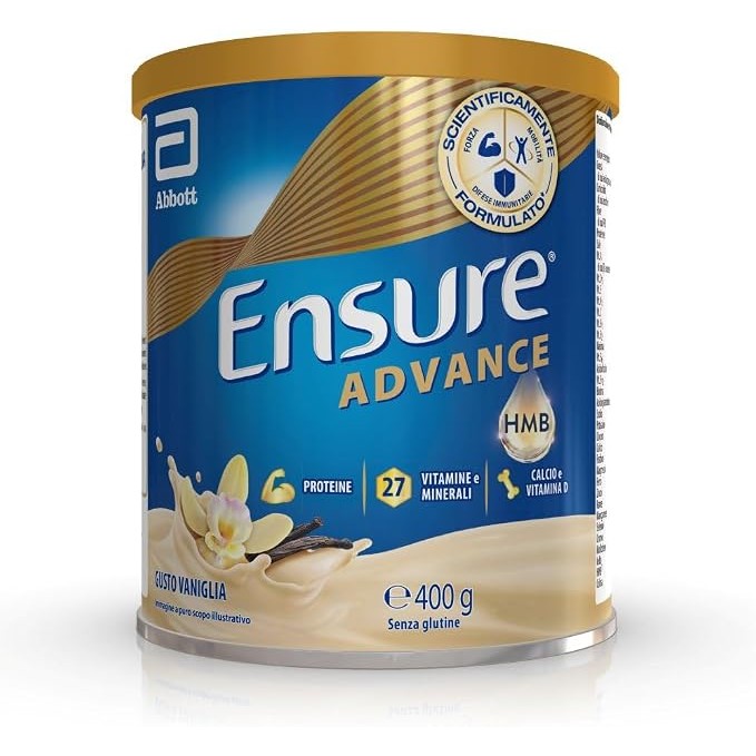 【订阅优惠价】Ensure Advance高蛋白营养粉10€🥛香草味400g，含蛋白质、钙及HMB和多种维矿