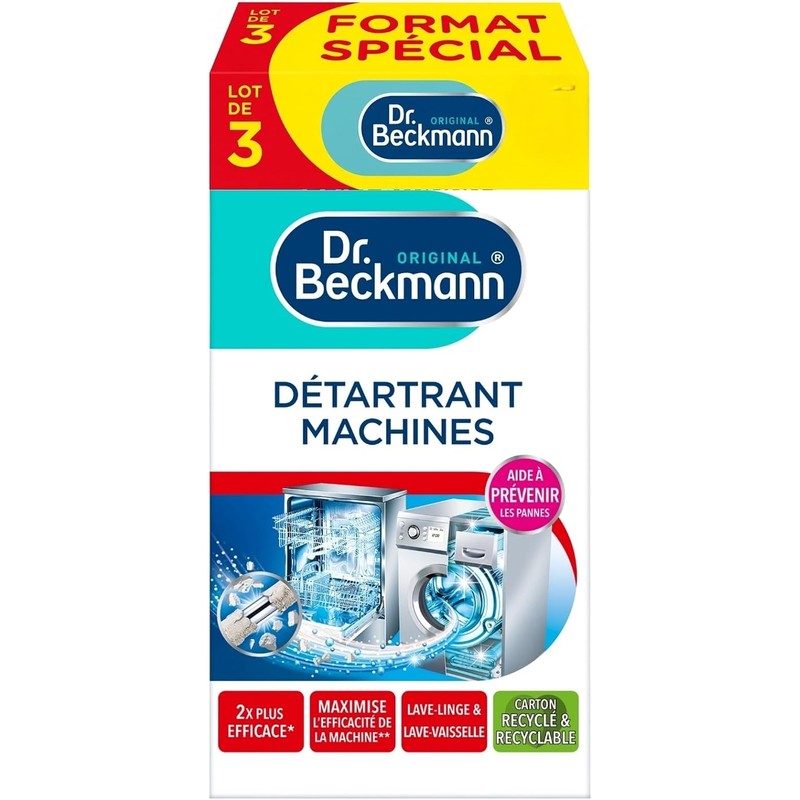 Dr. Beckmann 洗衣机除垢剂 5€🧺3 盒装，深度除垢养护洗衣机！