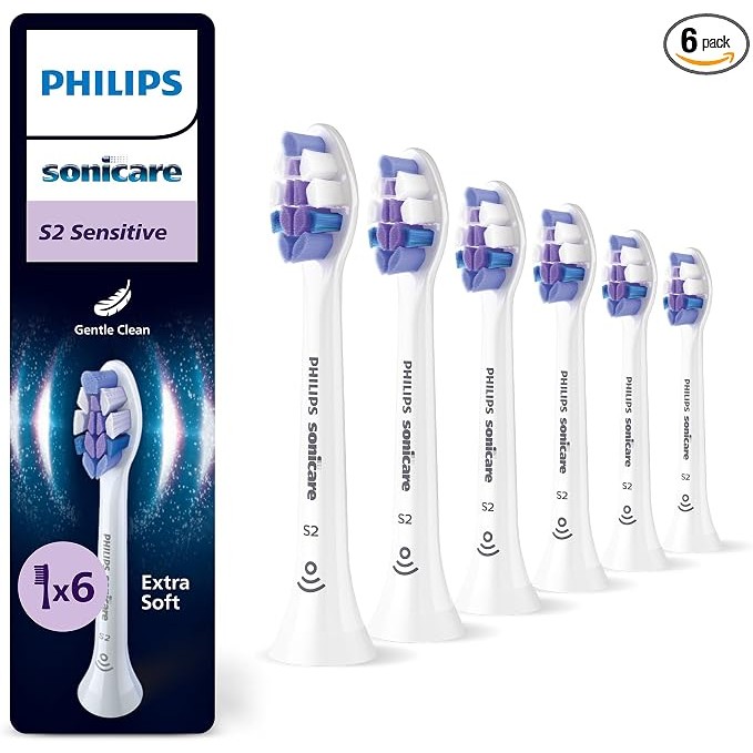 【史低价】Philips Sonicare S2 Sensitive替换刷头22€，6支装