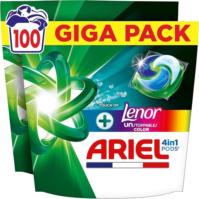Ariel 4合1洗衣凝珠25€，Lenor Unstoppables香氛，100颗