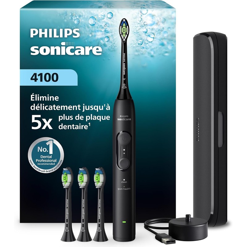 【史低价】Philips Sonicare 4100声波电动牙刷59€，黑色款含旅行盒