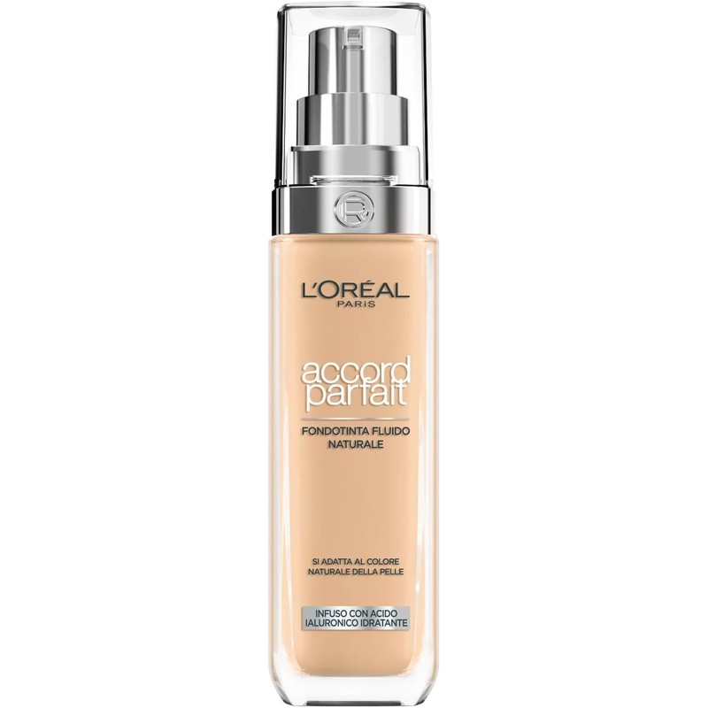 L'Oréal Paris 粉底液 8€💄Accord Parfait 自然妆感｜轻薄匀色，服帖不假面