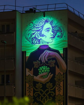 Mural en Reims, Champagne (FR)/Reskate Studio