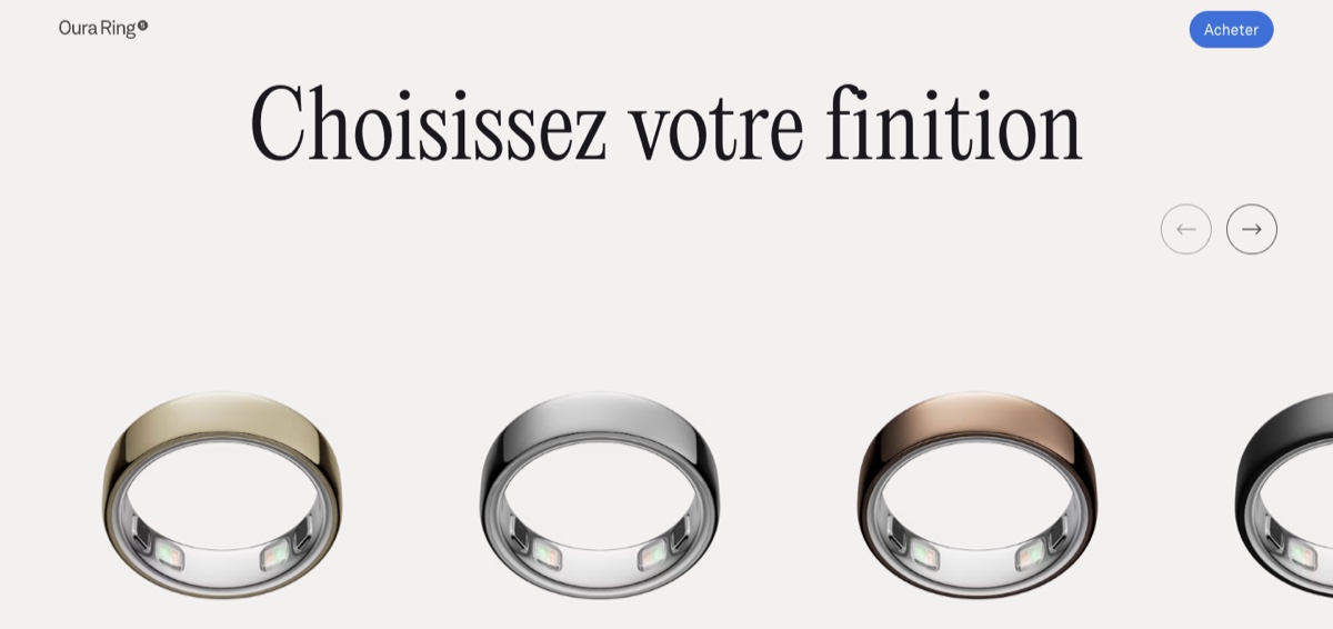 Oura Ring 5 官网:多种颜色可选
