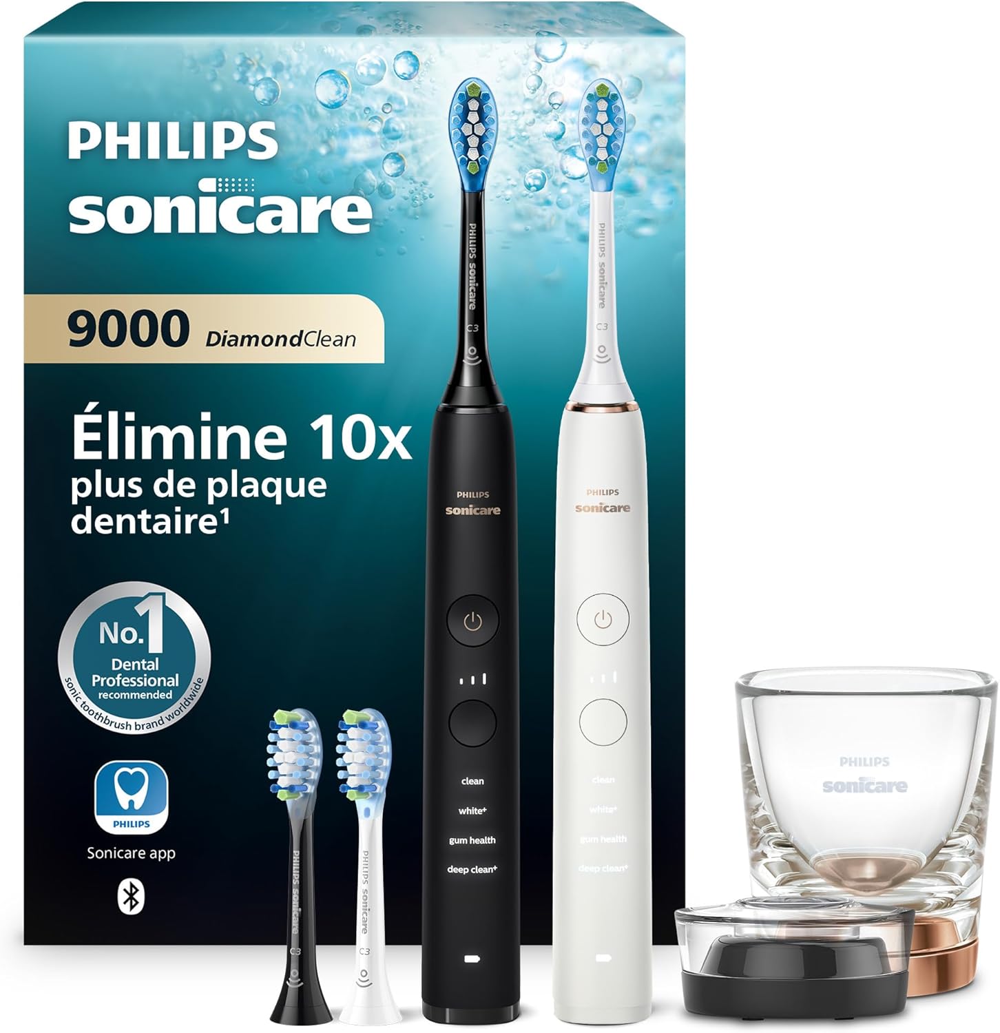 飞利浦 Sonicare 9000 电动牙刷 2支