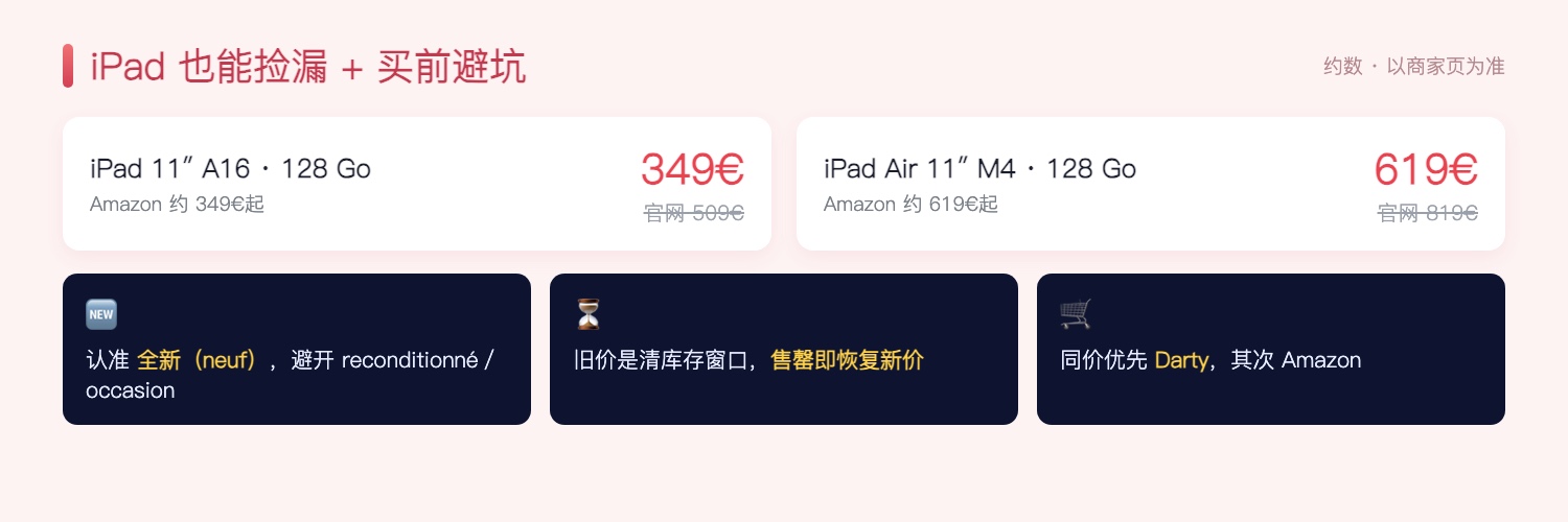 iPad 捡漏与买前避坑