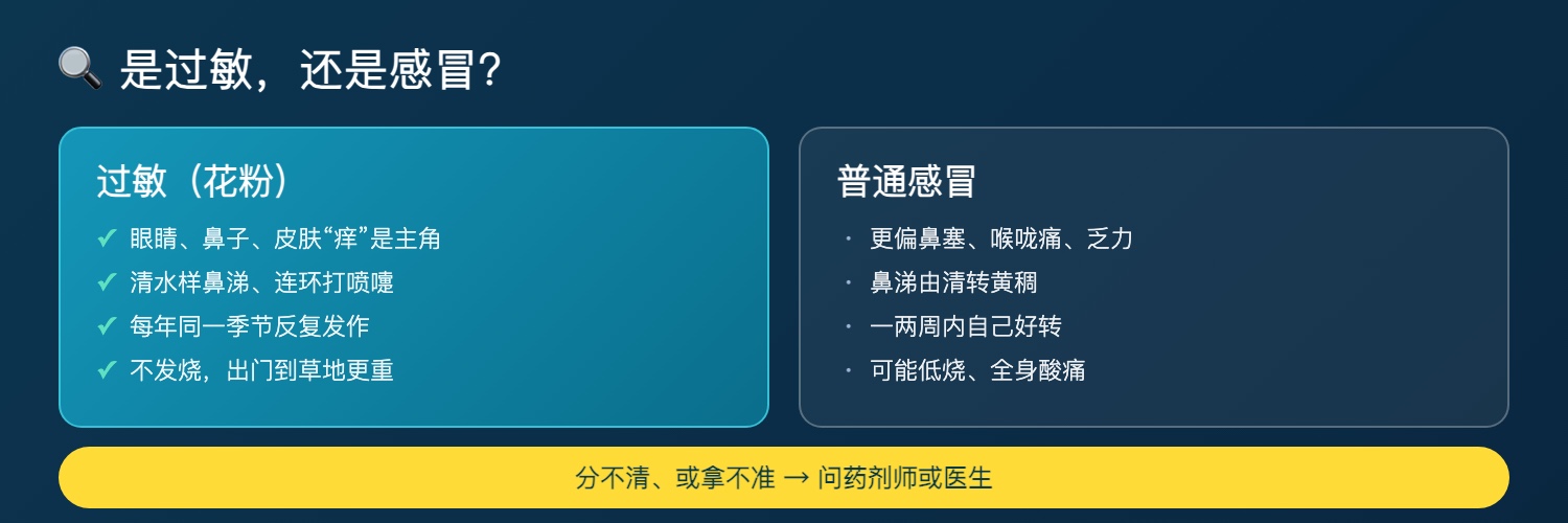 过敏 vs 感冒怎么分