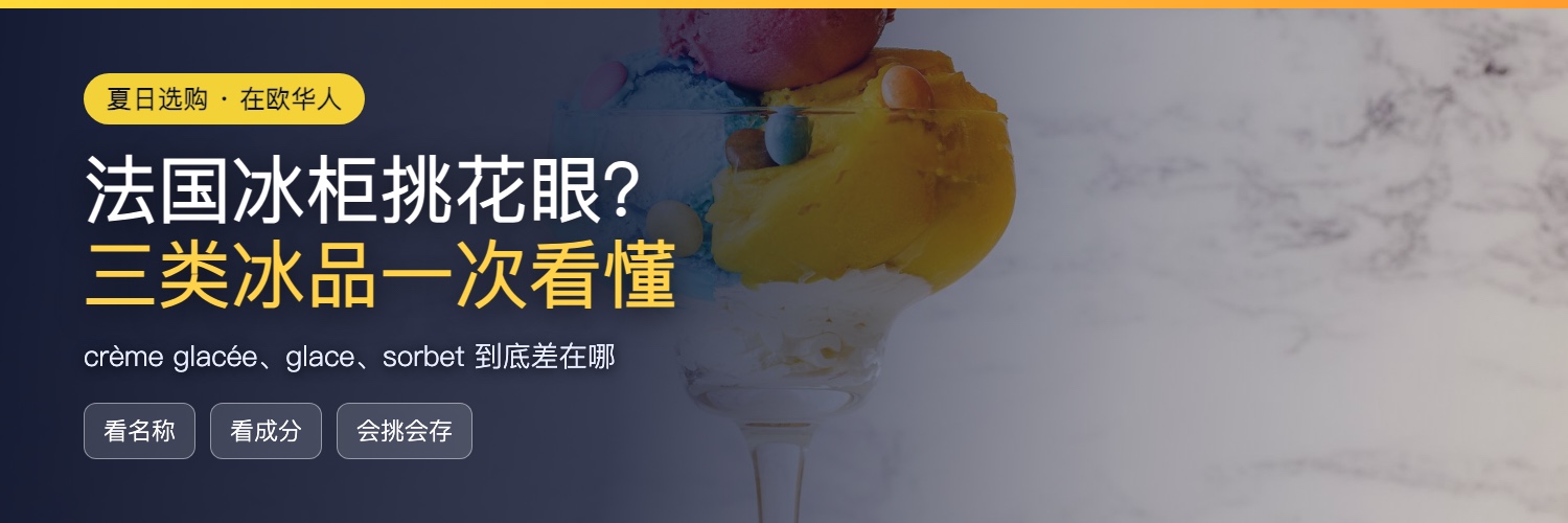 法国冰柜四类冰品一次看懂