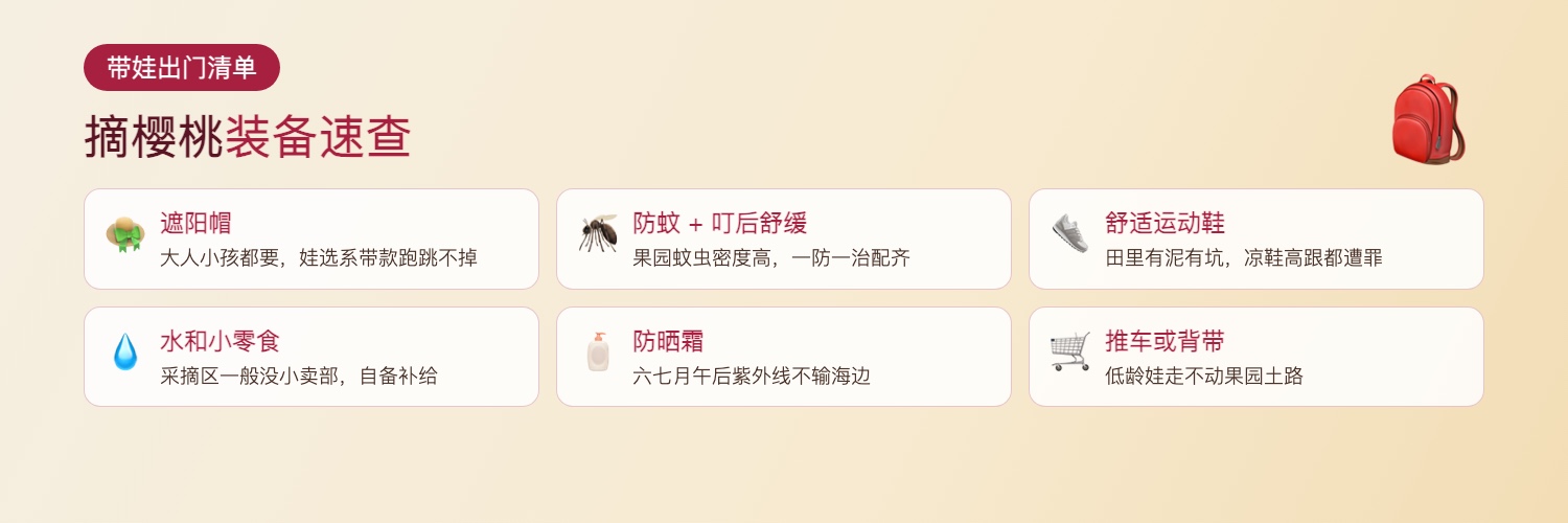 采摘准备清单
