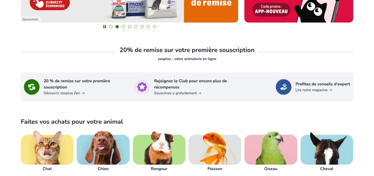 宠物用品在 zooplus 选购