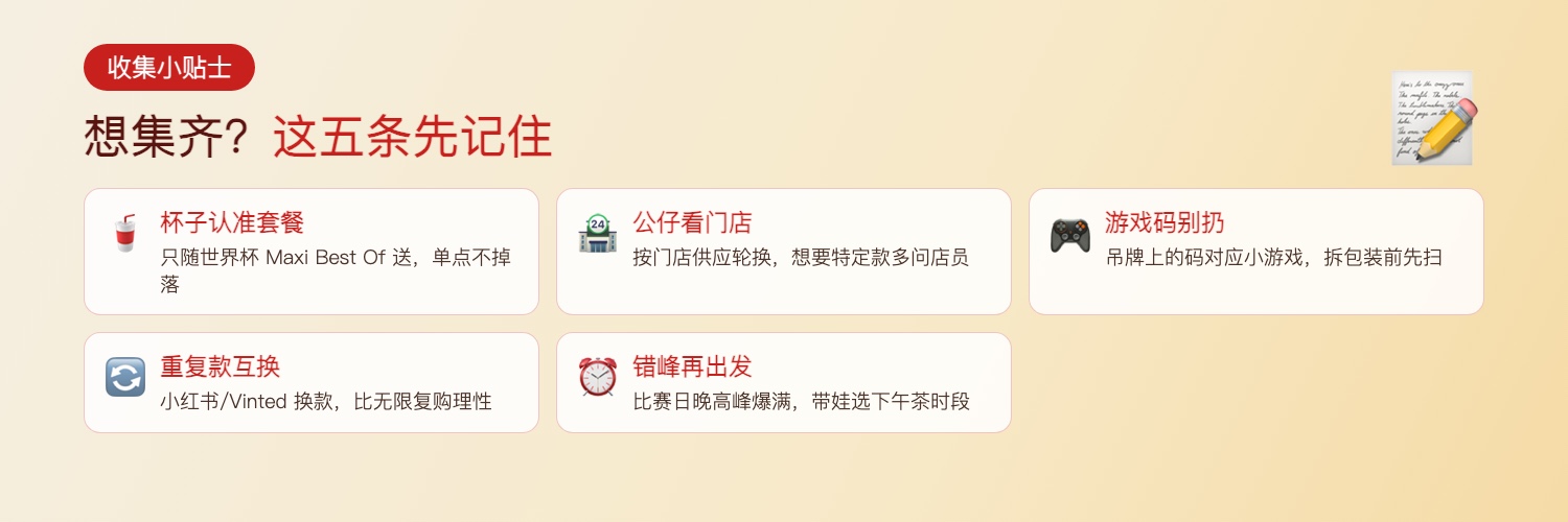 收集小贴士