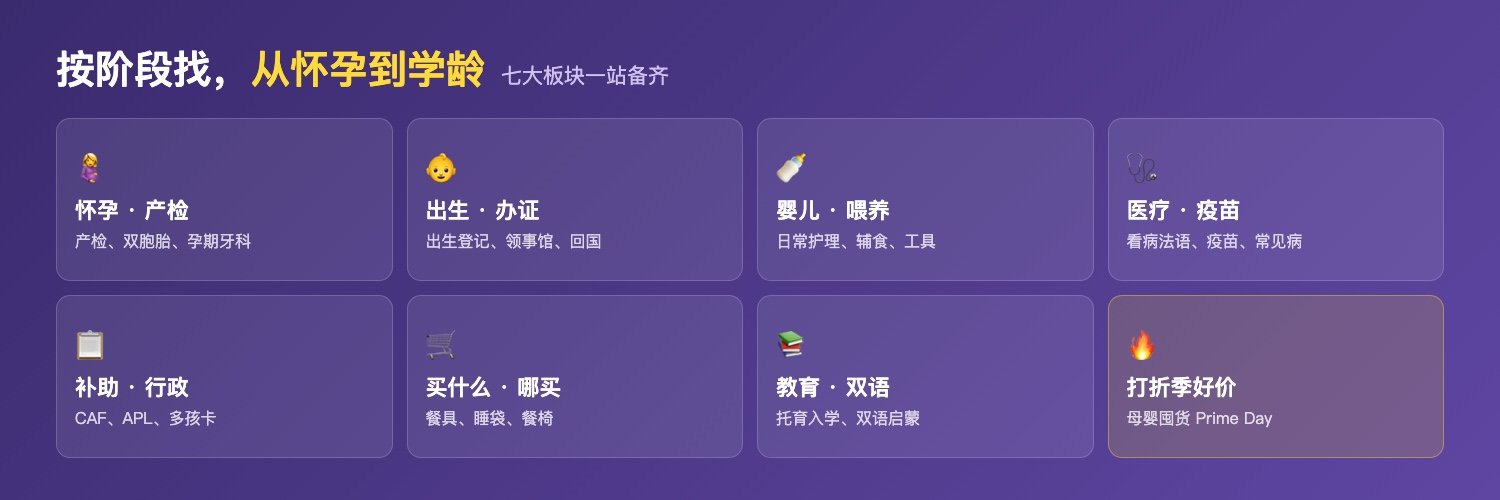 Babamama 七大育儿板块