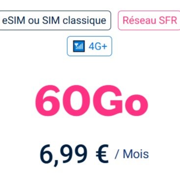 入门 · 60Go · 6,99€/月