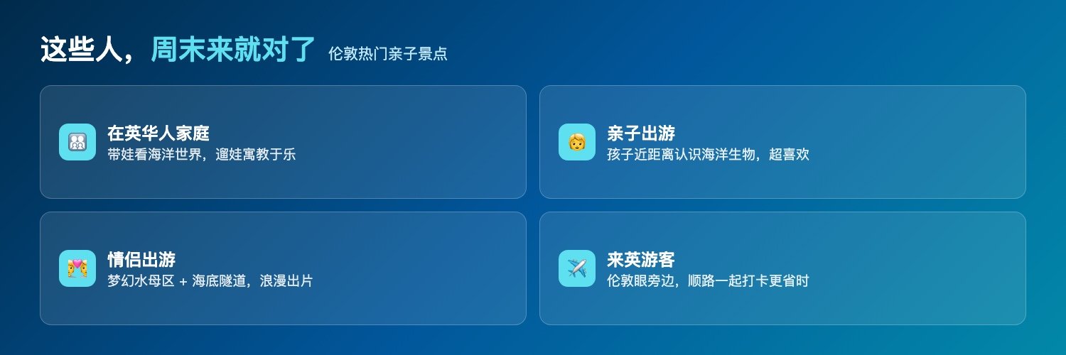 适合人群:在英华人家庭、亲子出游、情侣出游、来英游客