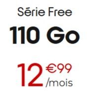 Série Free 110Go · 12,99€/月起
