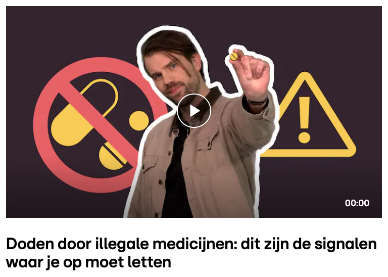 RTL Nieuws 报道假止痛药致死案件的新闻主图和标题