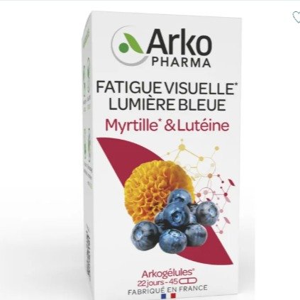 Arkopharma蓝莓叶黄素胶囊45粒
