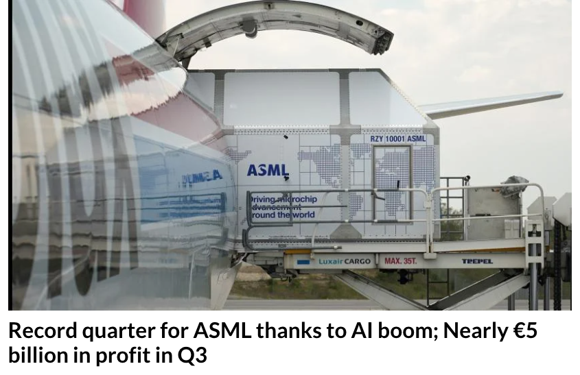 NL Times ASML 第三季度业绩报道主图与原标题