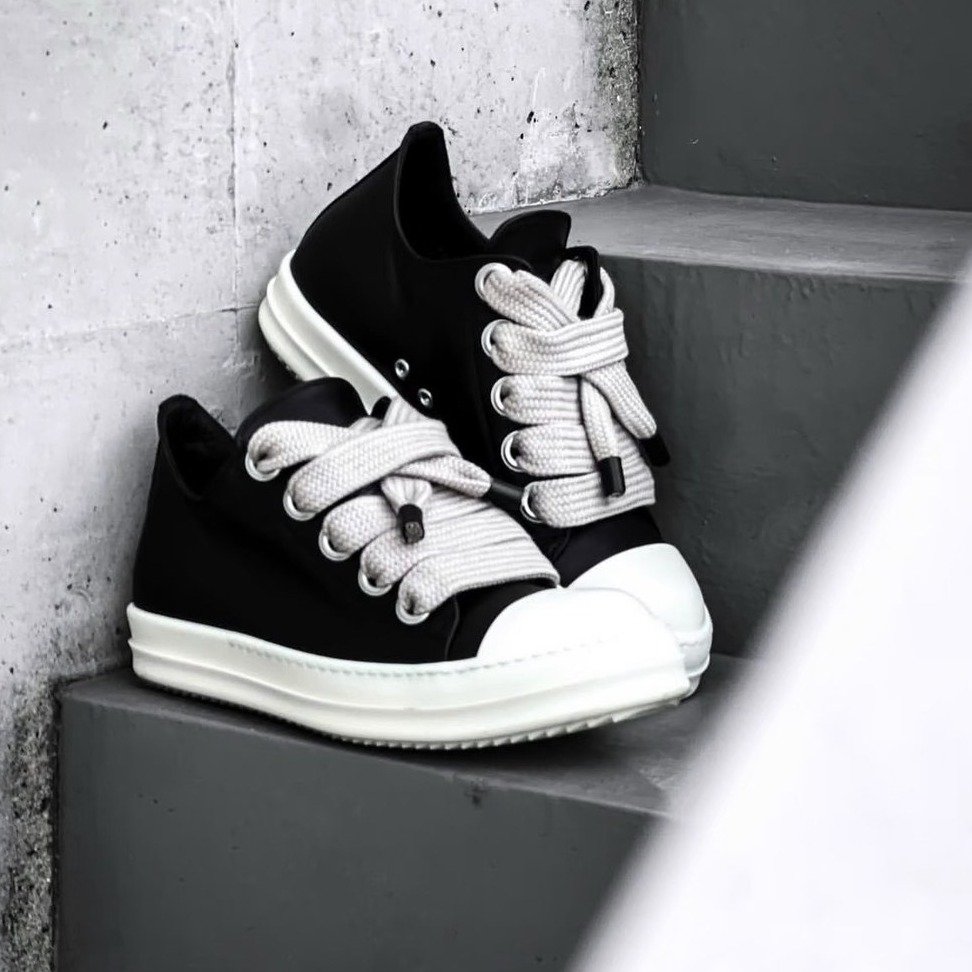 Rick Owens DRKSHDW Jumbolace 粗绳带运动鞋