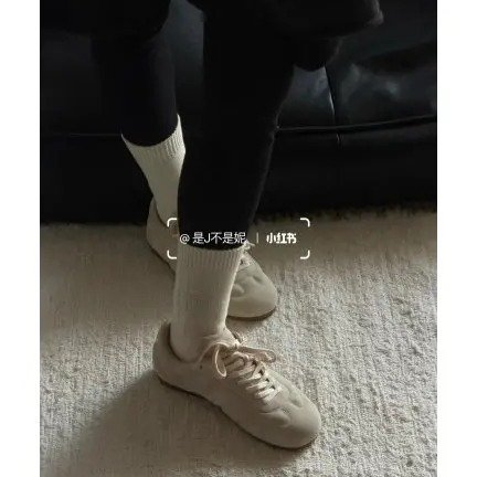 Lemaire 软皮麂皮拼接运动鞋 白色｜1双