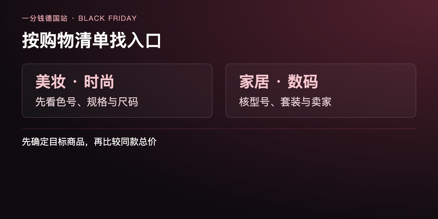 德国黑五购物清单的三个重点