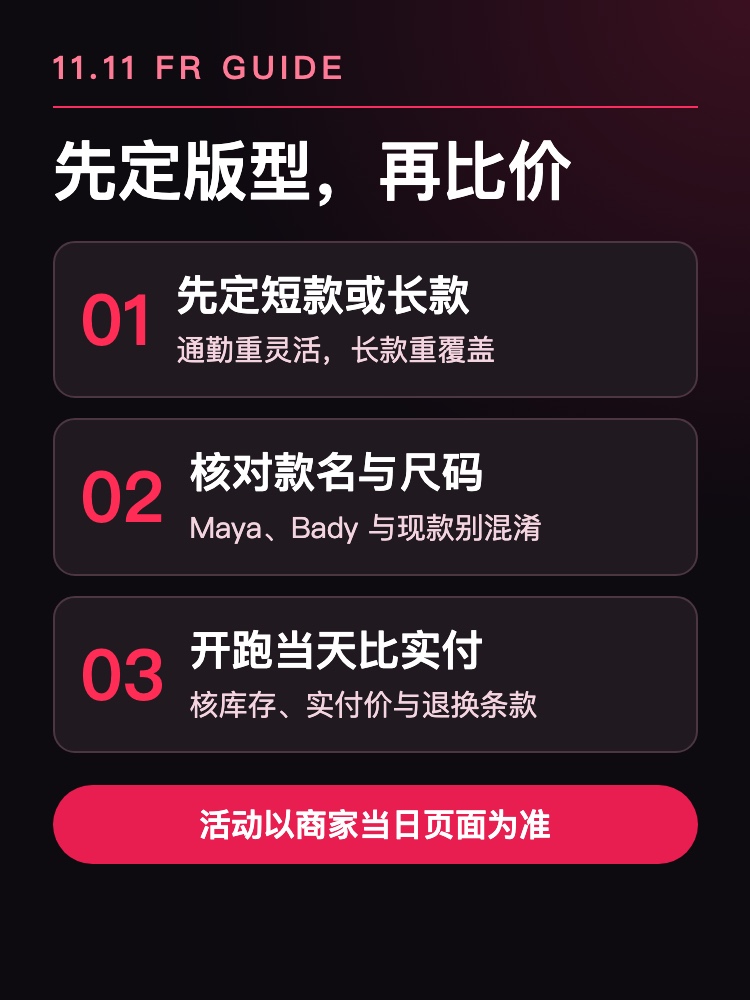 双十一买 Moncler 三步