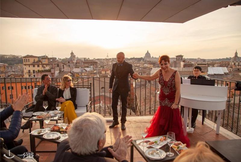Opera & Dinner on Terrazza Borromini 在博罗米尼广场露天歌剧之夜 2025 罗马来了：历史宫殿屋顶，歌剧与美食的极致融合
