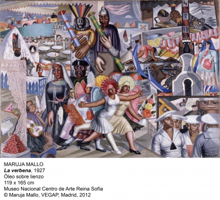 Maruja Mallo《Máscara y compás》:女性先锋视角下的现代艺术探索